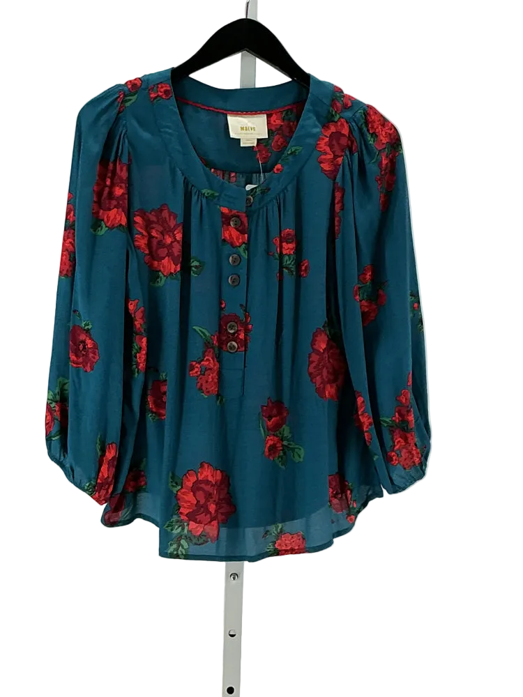 Maeve Size XS Blue Multi Shirt