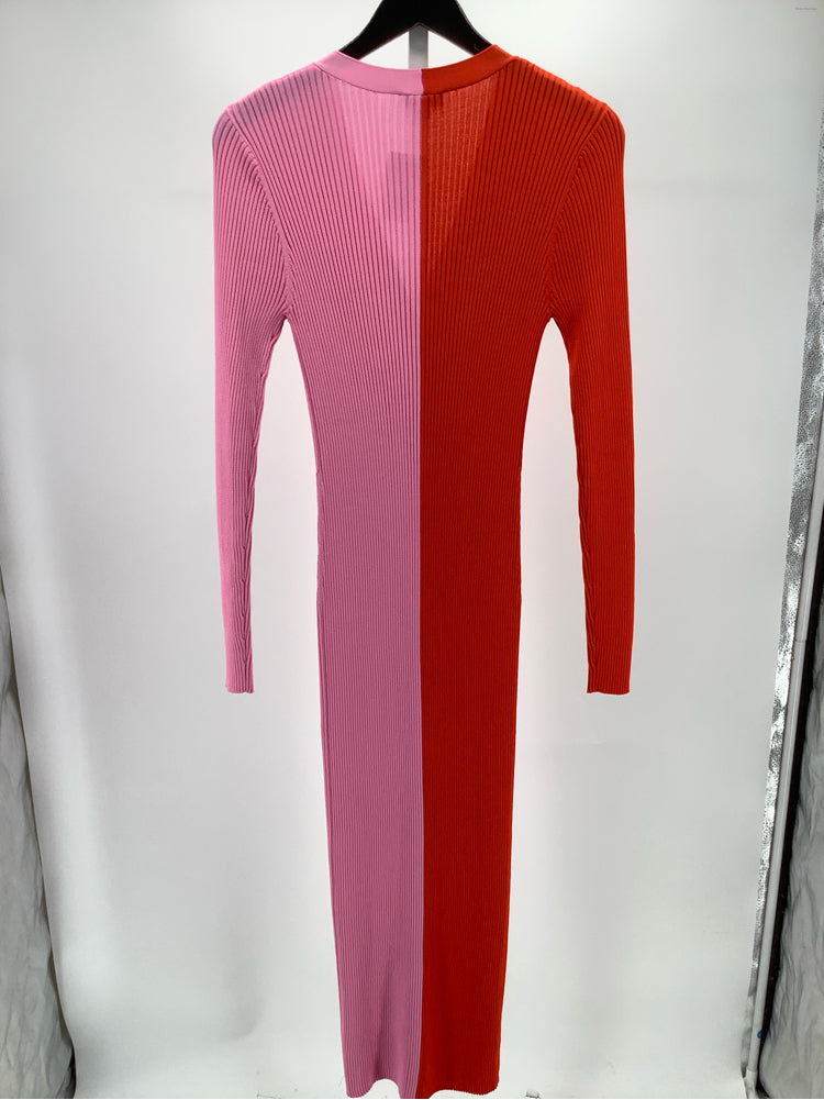 Staud Size L Pink & Red Dress