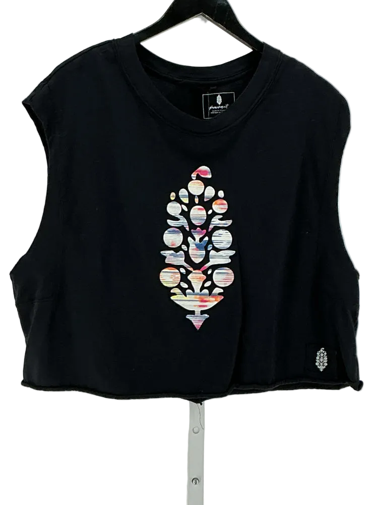 Free People Size M Black multi Shirt