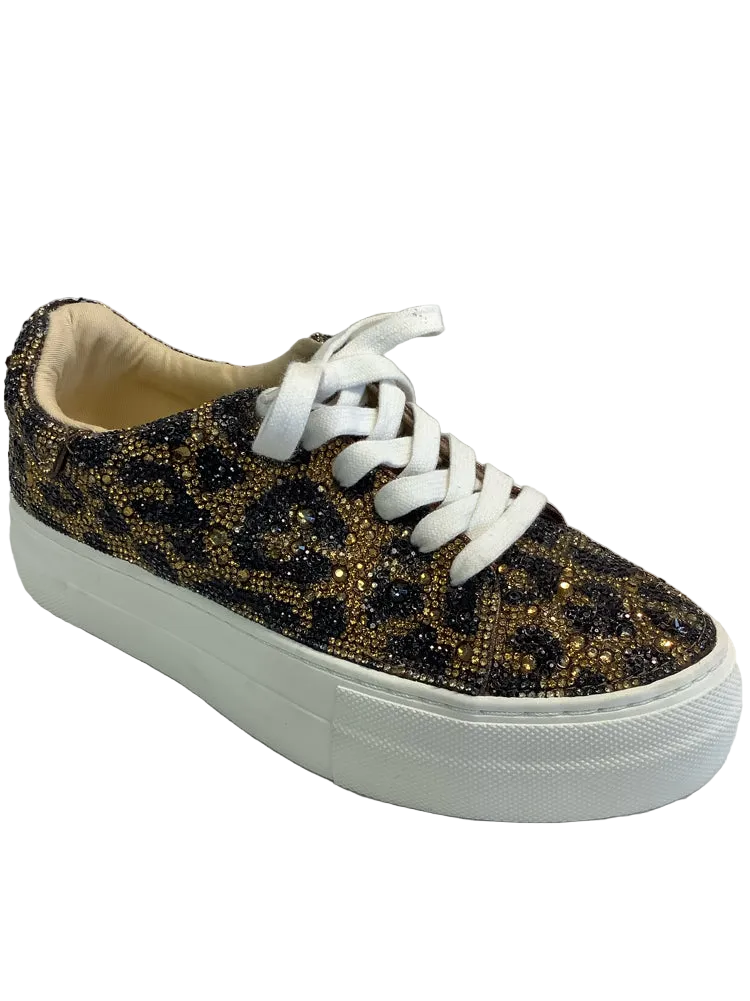 Betsey Johnson Shoe Size 6.5 Brown Multi Sneakers