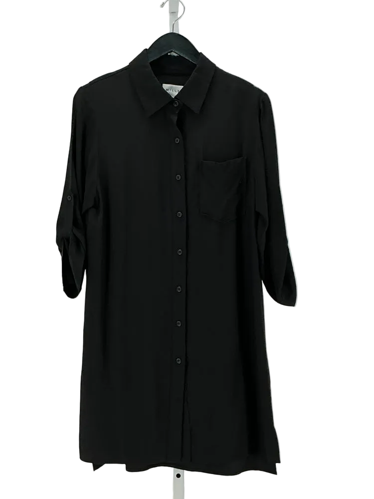 MILLY Size S Black Dress
