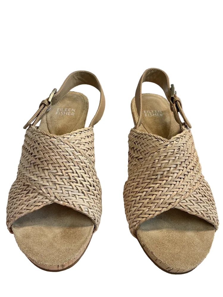 Eileen Fisher Shoe Size 7.5 Tan Heels
