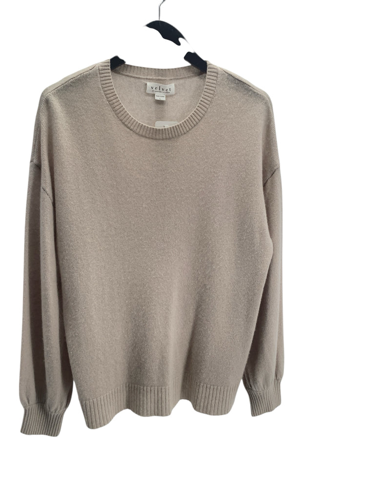 Velvet by Graham Spencer Size L Tan Sweater