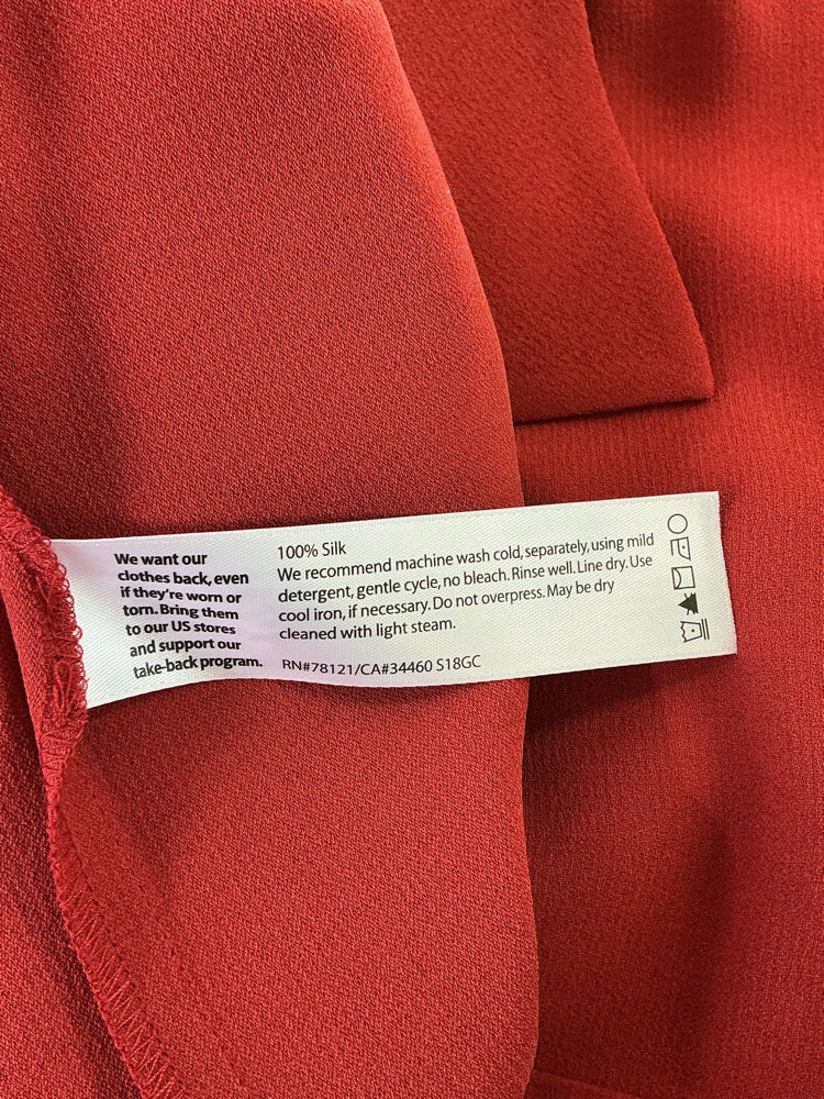 Eileen Fisher Size M Orange Dress