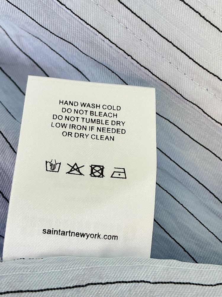 Saint Art Size S Blue & Black Shirt