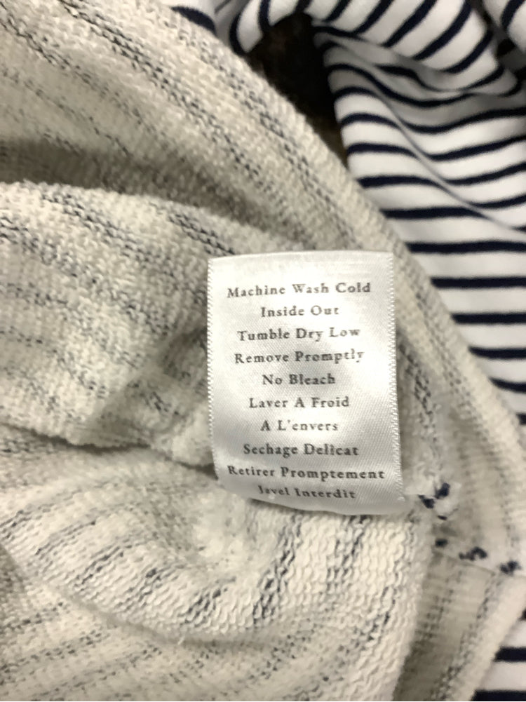 Frank & Eileen Size XS Navy & white Mini Belfast Jacket