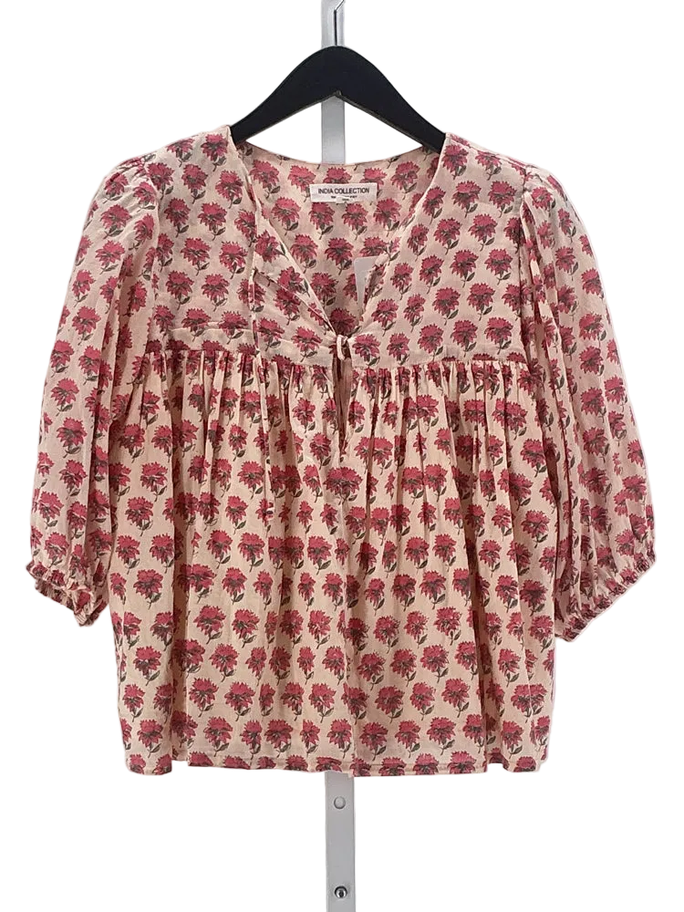 India Collection Emerson Fry Size M Pink multi Isla Shirt
