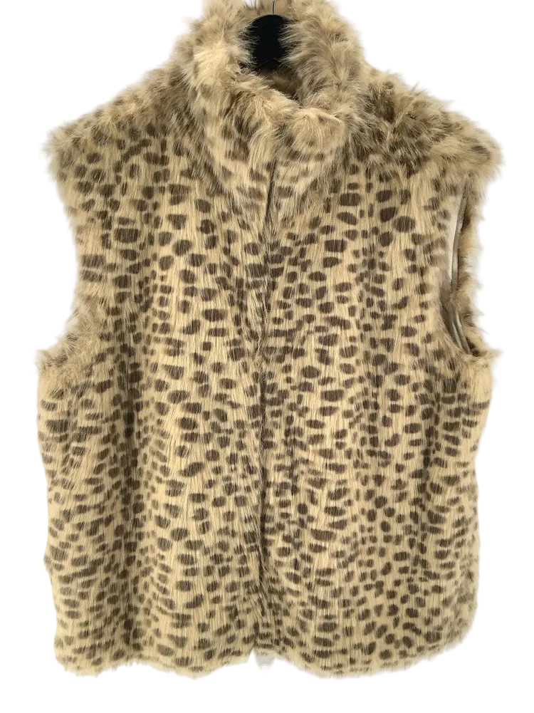Isabella's Size L/XL Tan & Brown Vest