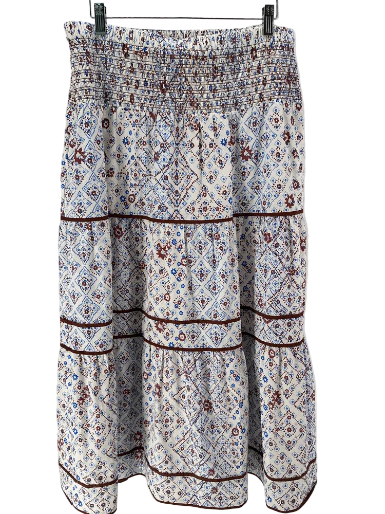 Cartolina Size L Brown Multi Kyle Skirt