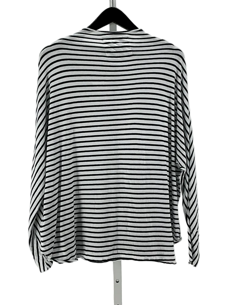 Frank & Eileen Size S Navy & white Shirt