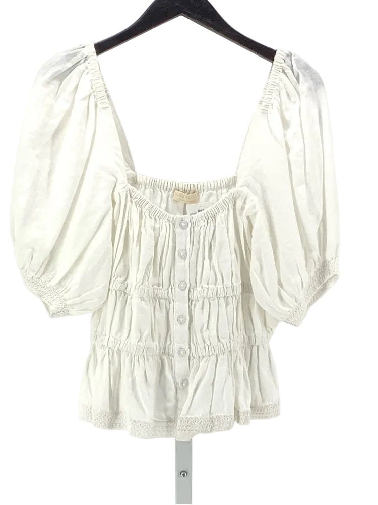 Ulla johnson Size 8 White Shirt