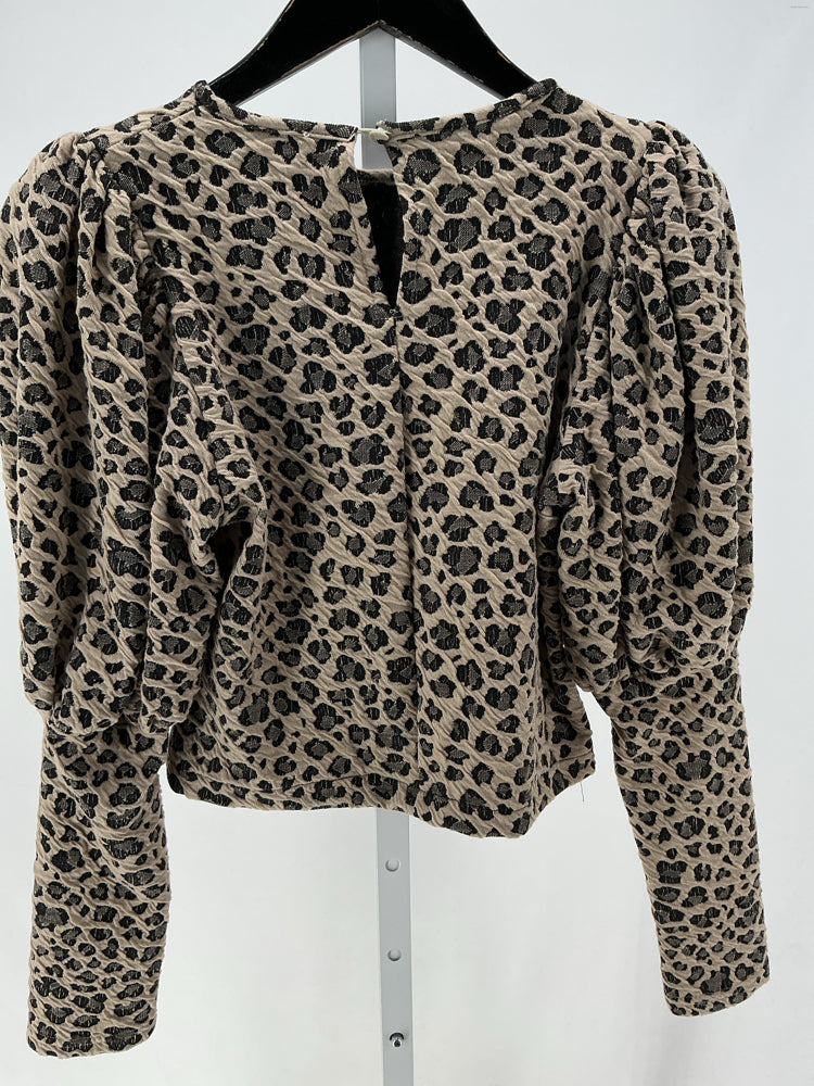 THML Size XS Tan & Black Shirt