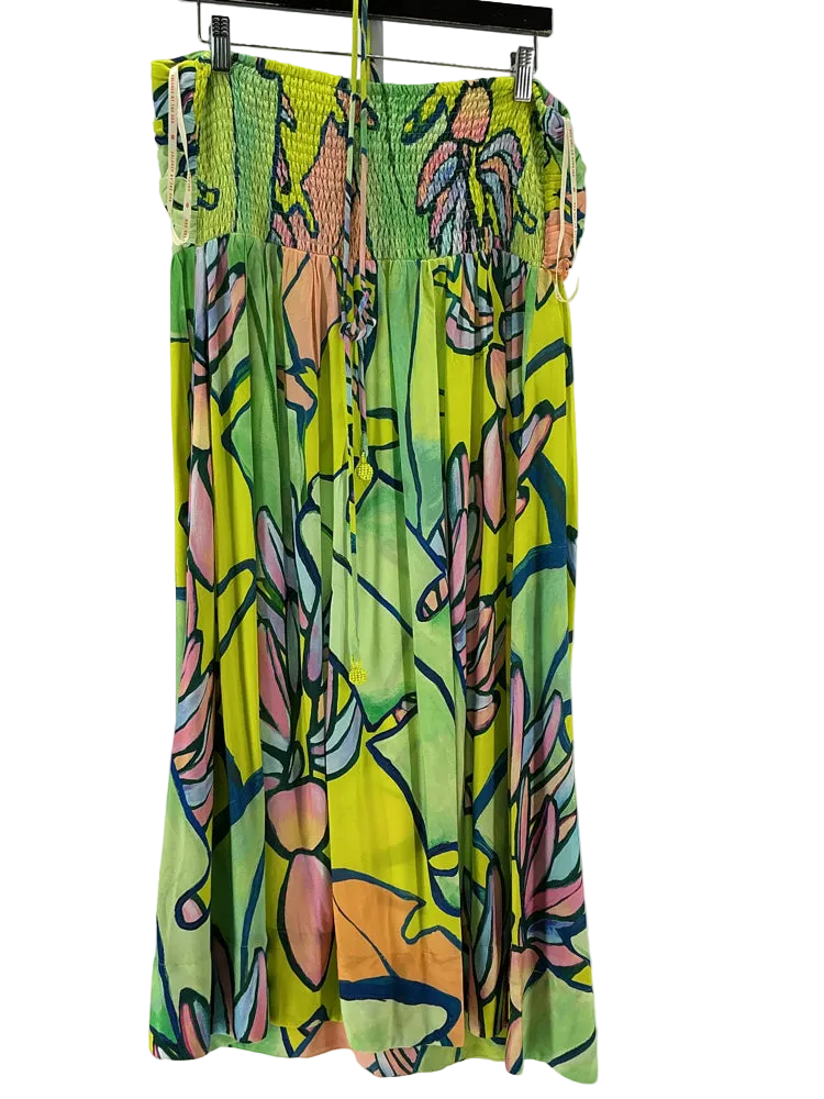 Farm Rio Size L Green multi Dress