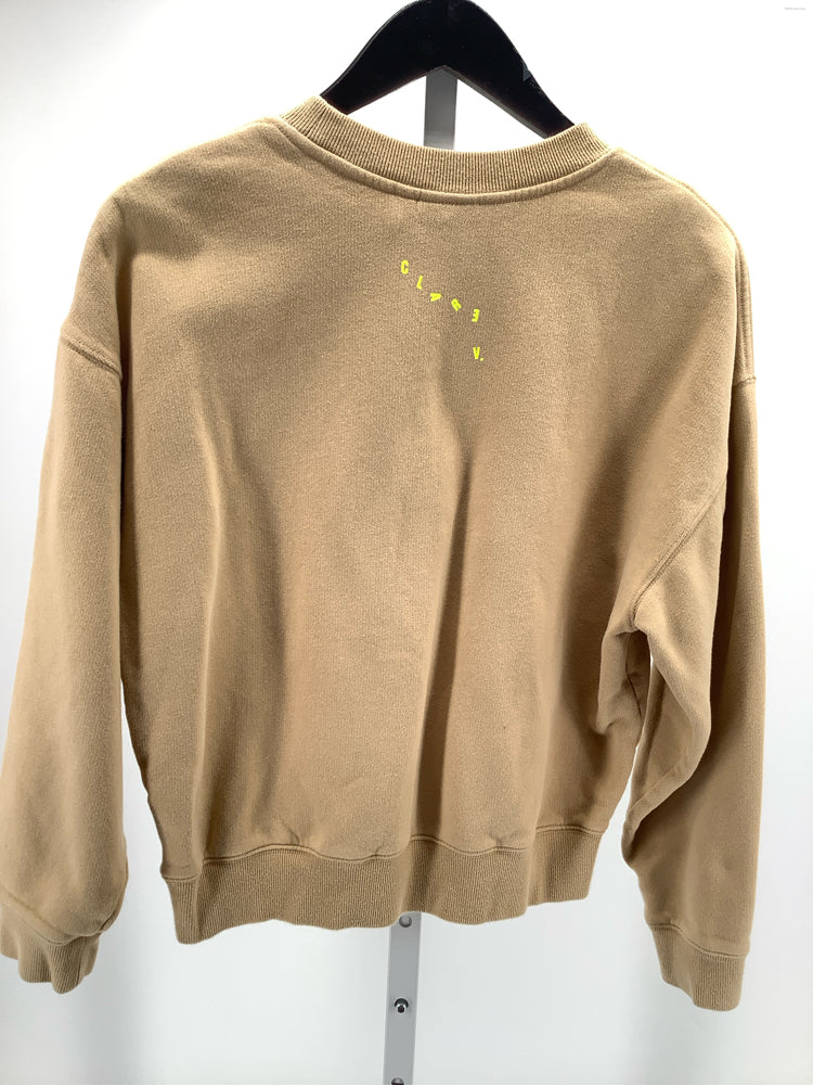 Clare V. Size S Tan Le Drop Sweatshirt