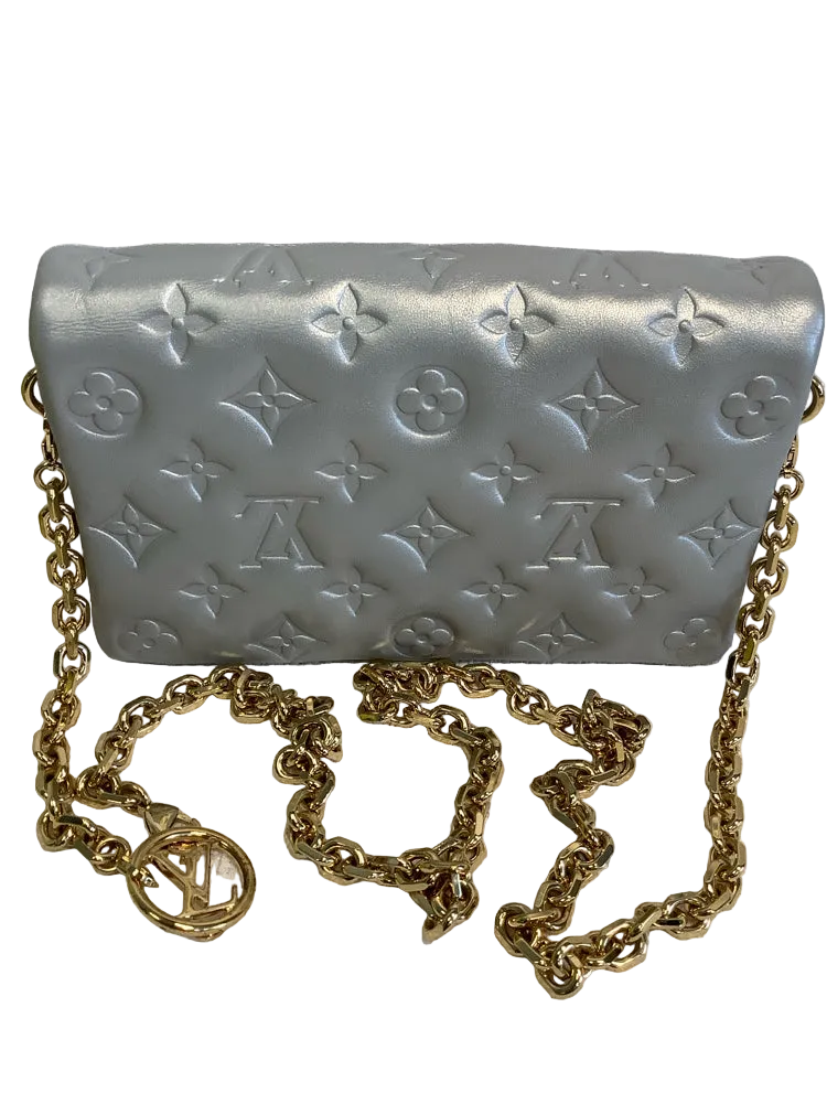Louis Vuitton Silver Pochette Coussin Handbags