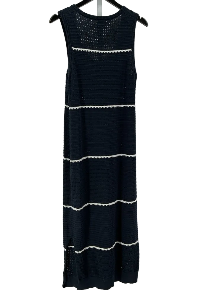 Varley Size M Navy & white Dress