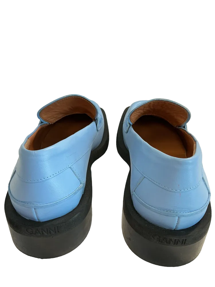 Ganni Shoe Size 8 Blue Loafers