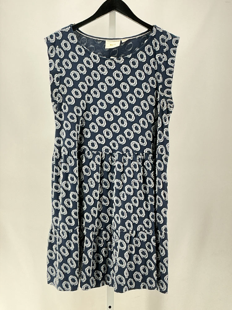 Maeve Size L Navy & white Dress