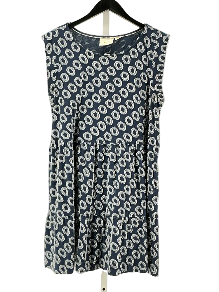 Maeve Size L Navy & white Dress