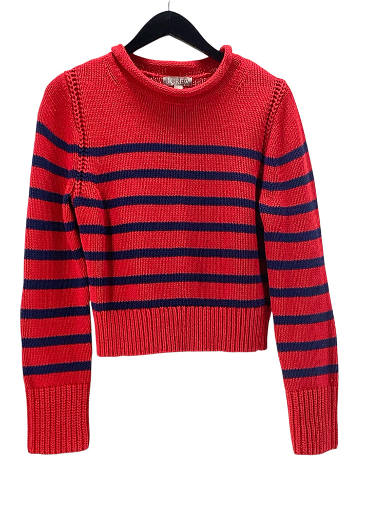 Jcrew Size S Red & Navy Sweater