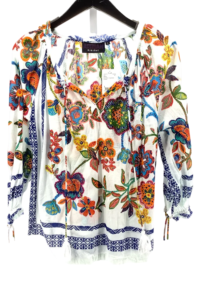 Kikisol Size L Blue Multi Shirt