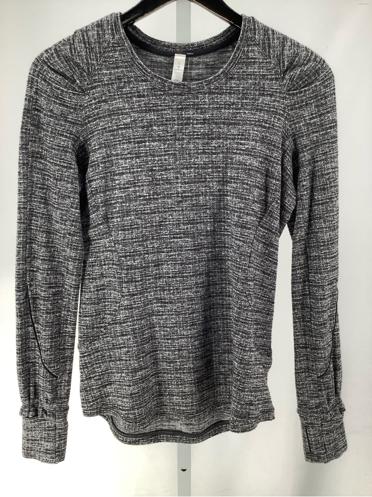 lululemon Size 6 Black & White Shirt