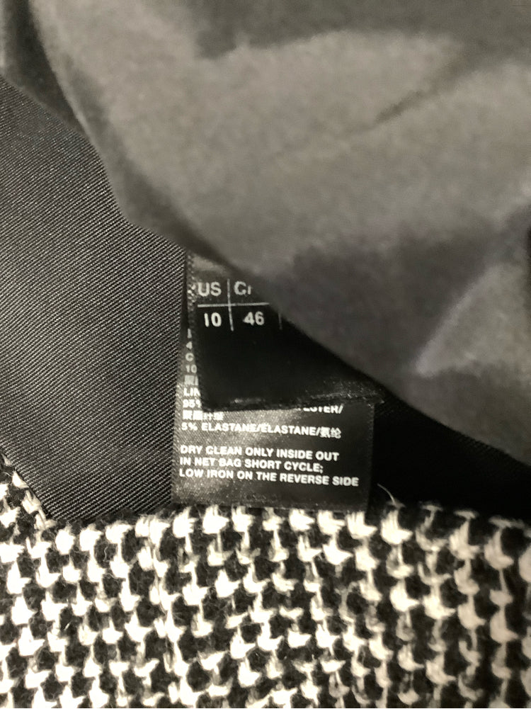 Lafayette 148 Size 10 Black & White Blazer