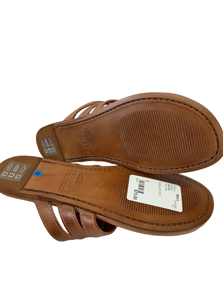 Bed Stu Shoe Size 7 Tan Yoli Sandals