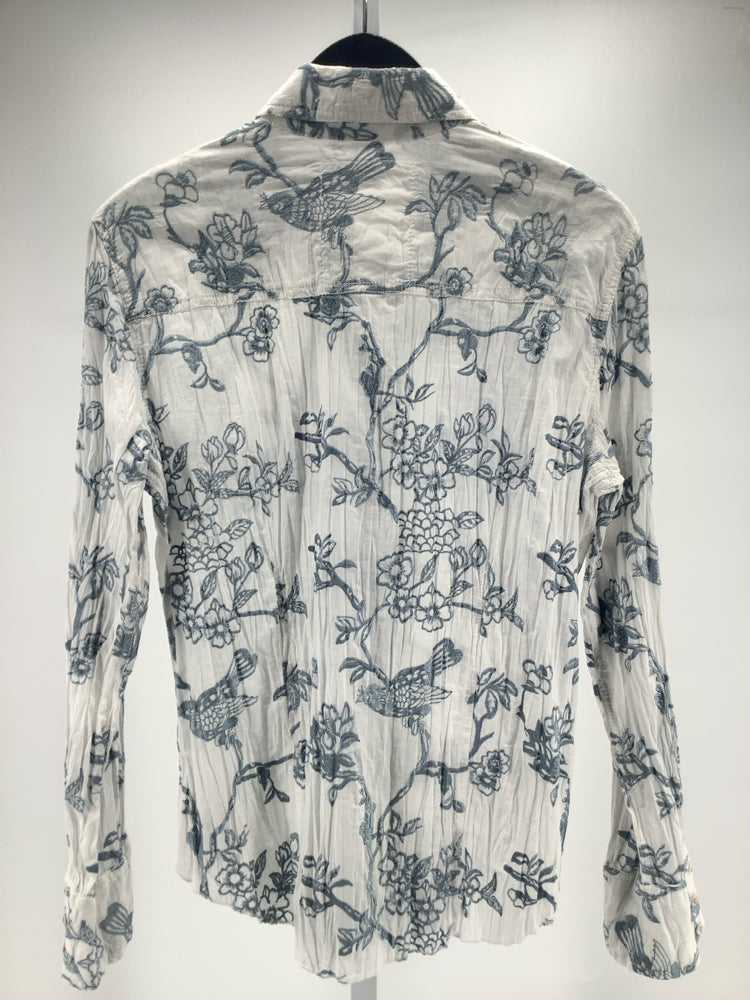 Cino Size M White & blue Shirt