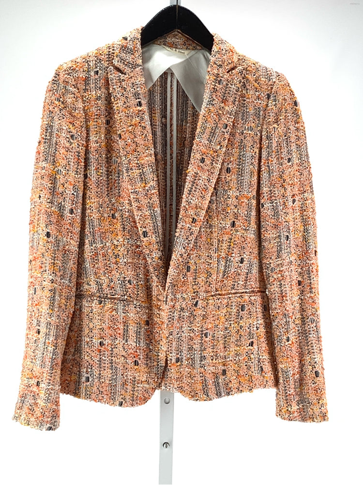 Rag & Bone Size 0 Orange Multi Blazer