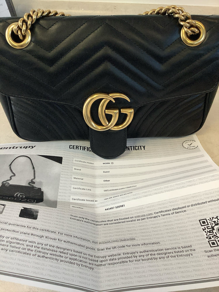 Gucci Black Marmont Handbags