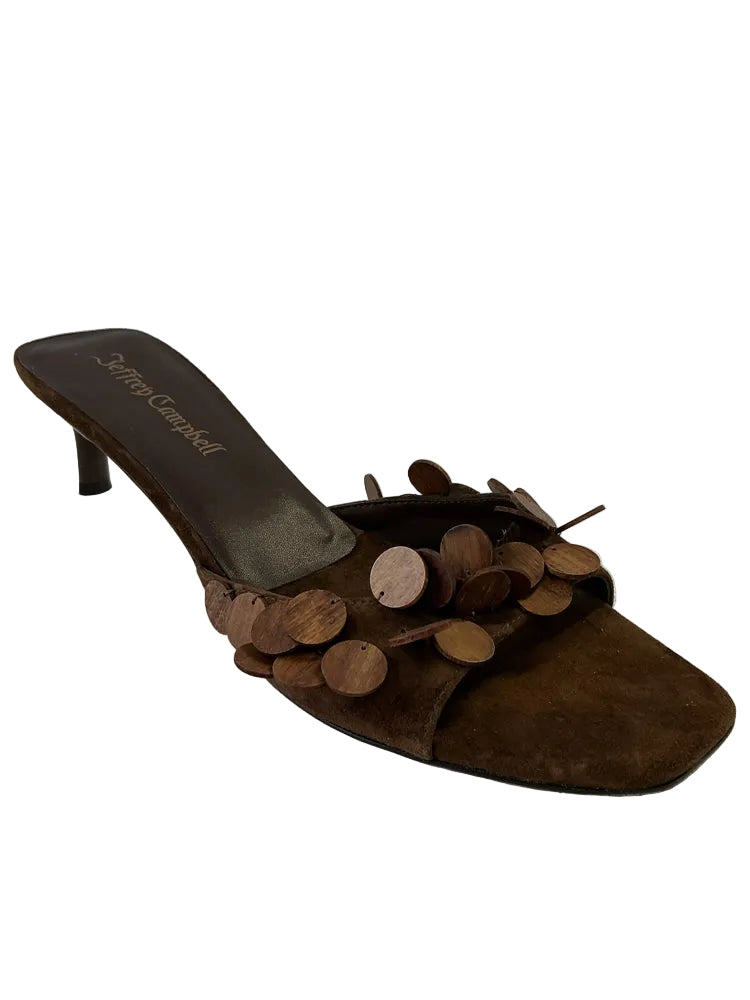 Jeffrey Campbell Shoe Size 8 Brown Kitten Heel