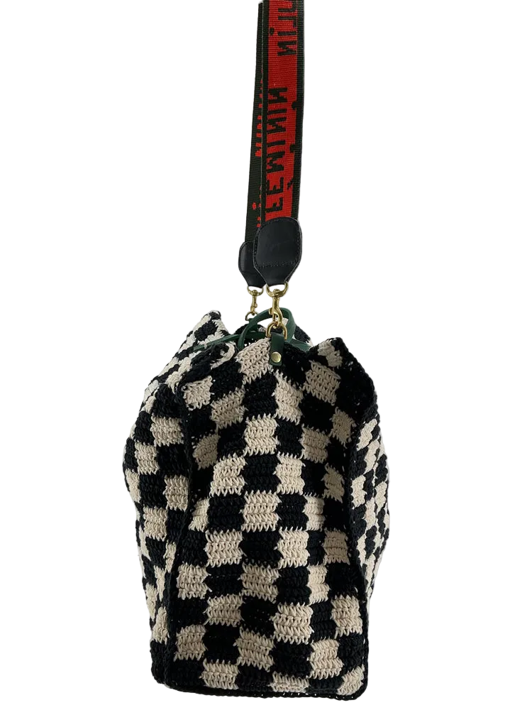 Clare V. Black multi Simple Tote Handbags