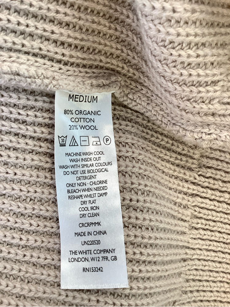 White Label Size M Tan & Black Sweater