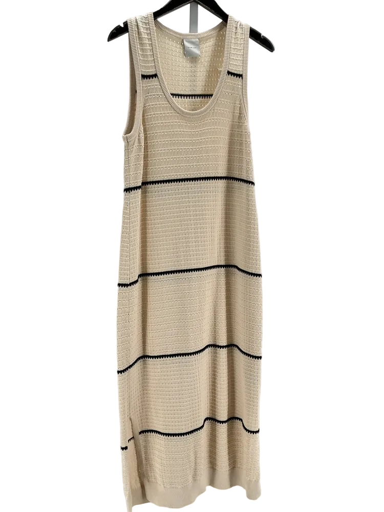 Varley Size L Tan & Black Dress