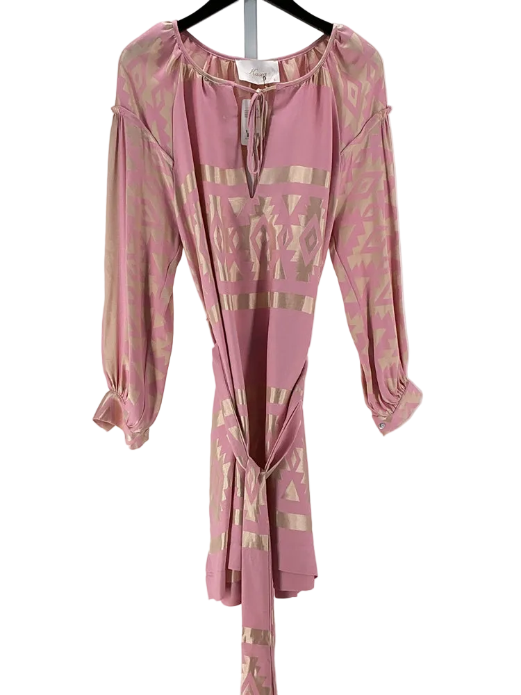 Kasia Size S Pink & Gold Dress