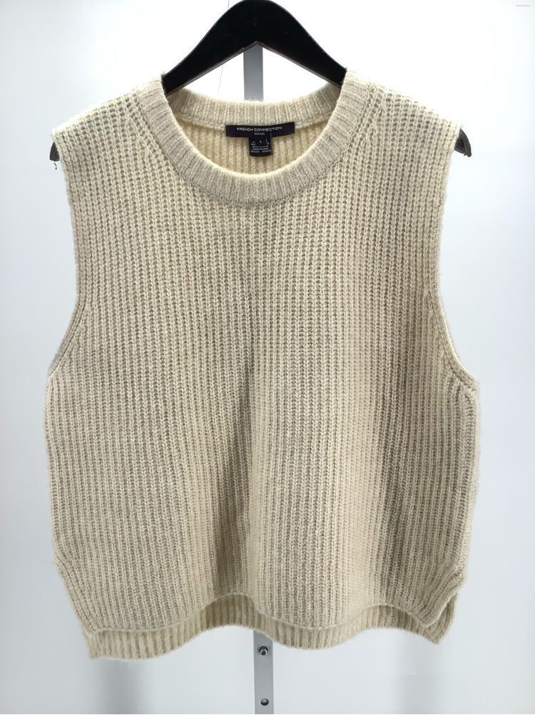 French Connection Size L White Sweater