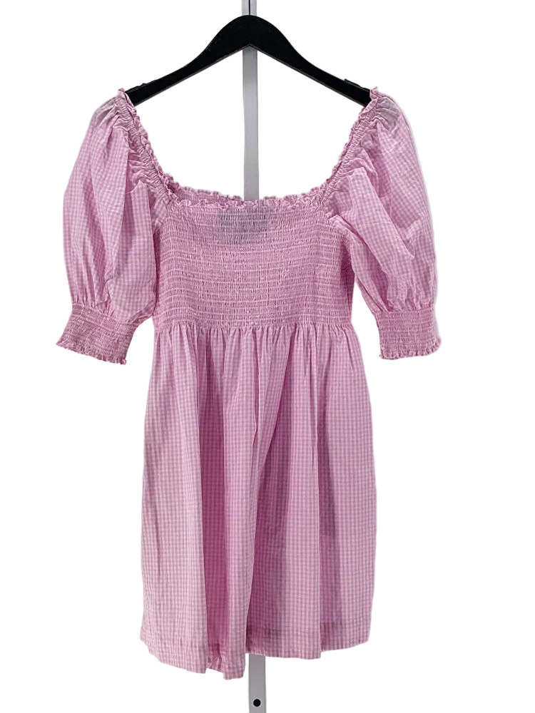 Hill House Size M Pink & White Dress