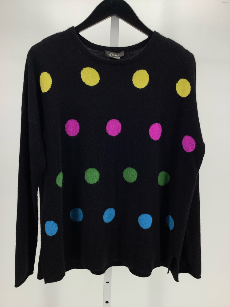 Pure Amici Size s/m Black multi Sweater