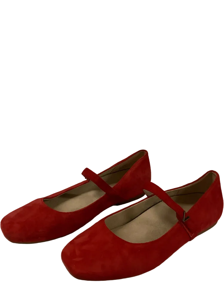 Vionic Shoe Size 7.5 Red Alameda Mary Jane