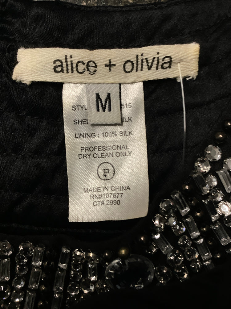 Alice & Olivia Size M Black Dress