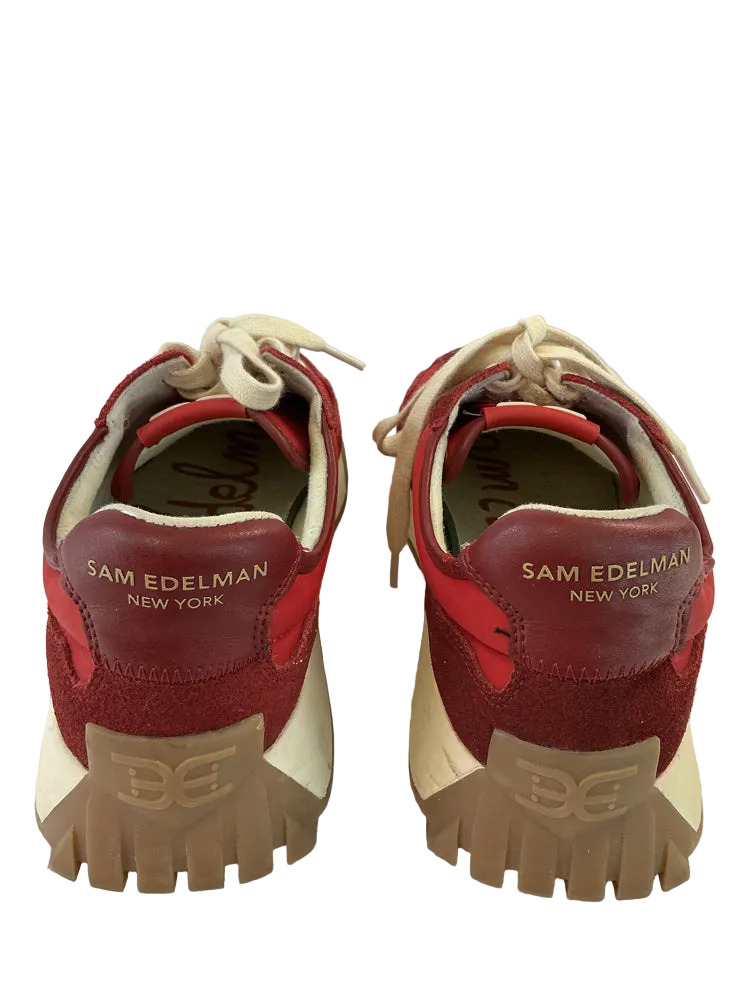 Sam Edelman Shoe Size 8.5 Red Langley 3 Sneakers