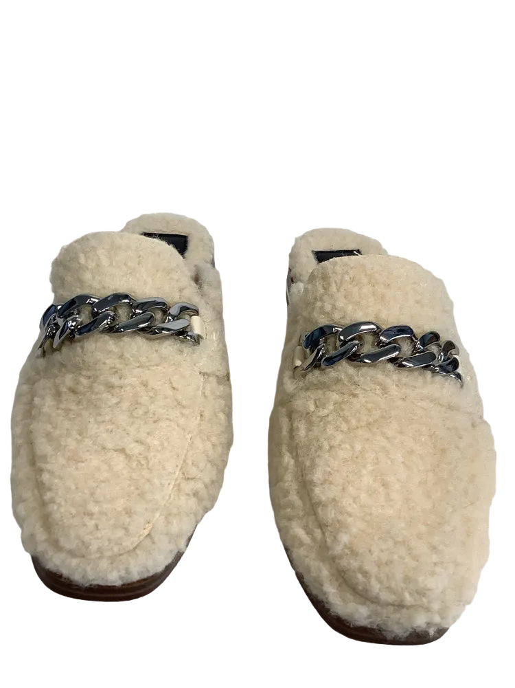 Dolce Vita Shoe Size 7 Cream Pela Mules