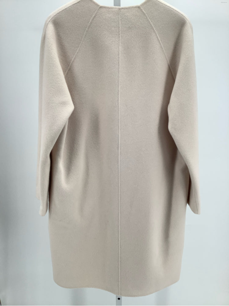 Theory Size M Cream Coat