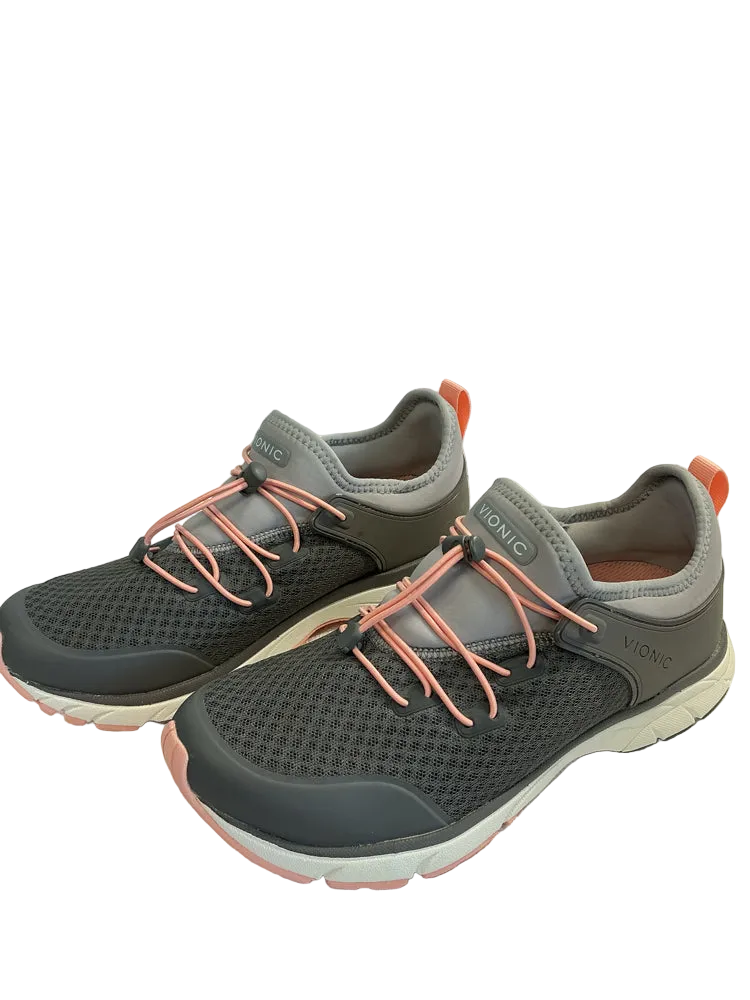 Vionic Shoe Size 7 Gray & Orange London Sneakers