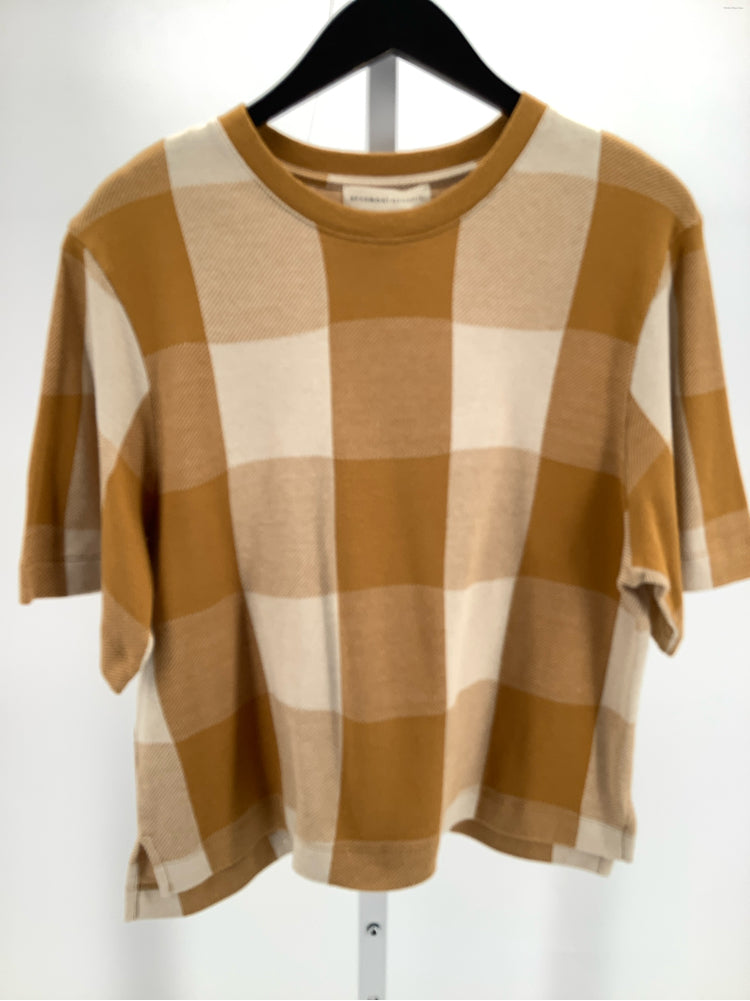 Beaumont Organic Size M Brown & Tan Shirt