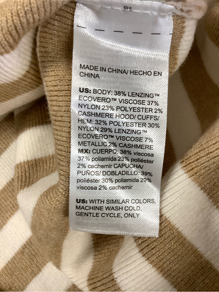 Chicos Size L Tan & Cream Sweater