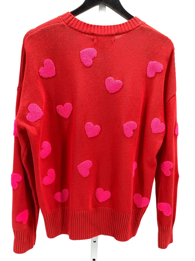 Beach Riot Size XS Red & Pink callie Sweater
