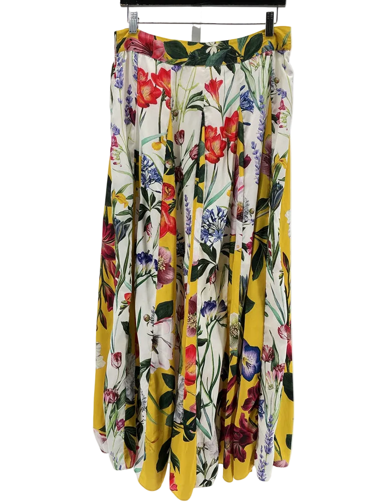 Rococo Sand Size 10 Yellow Multi Skirt