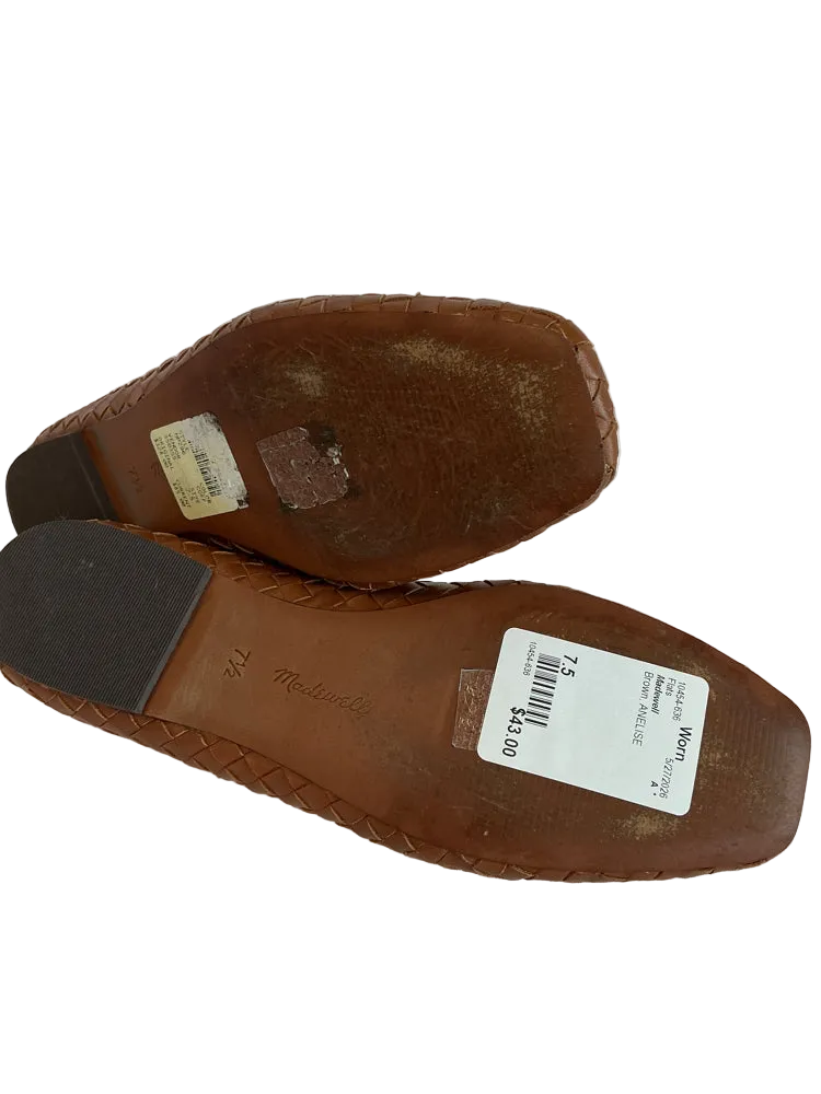 Madewell Shoe Size 7.5 Brown ANELISE Flats